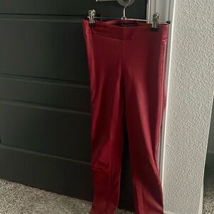 Women’s Vince size XS leather leggings with side zippers all the way up …